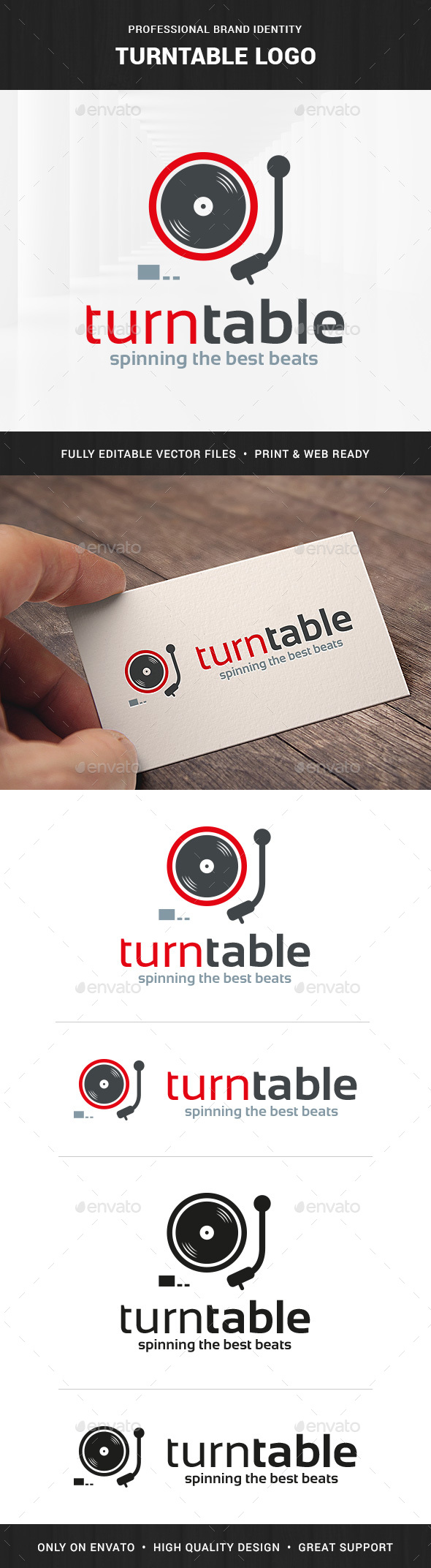 Turntable Logo Template