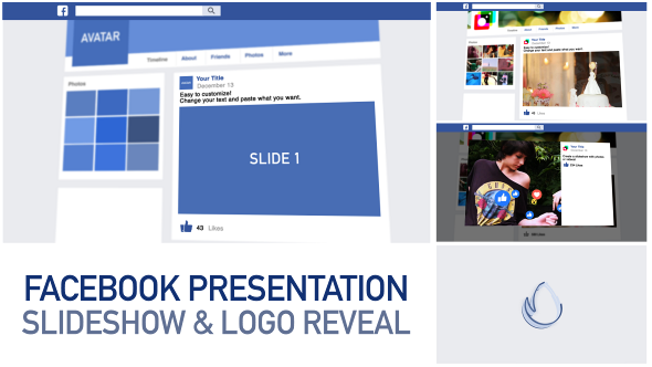 Facebook Presentation - Slideshow & Logo Reveal