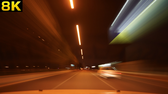 Lights and Traffic on the City's Main Roads