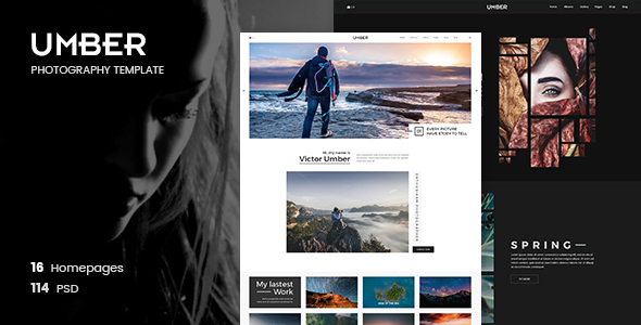 Umber | Szablon PSD fotografii