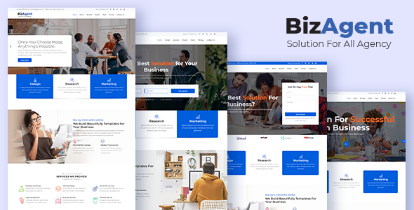 BizAgent - Creative Digital Agency Responsive HTML Template