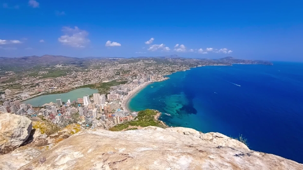 Calpe Spain Day Light Mediterranean Sea