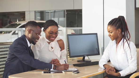 Man Signing Document, Concluding Rent Agreement, Guy Buying Car.