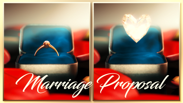 Marriage Proposal Ring Box