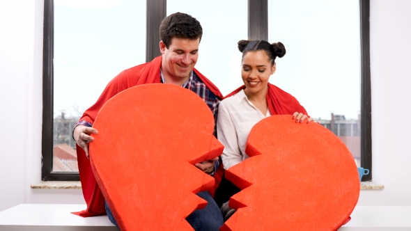 Couple Celebrating Valentines Day