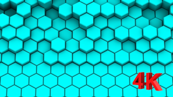 Hexagons Form A Wave