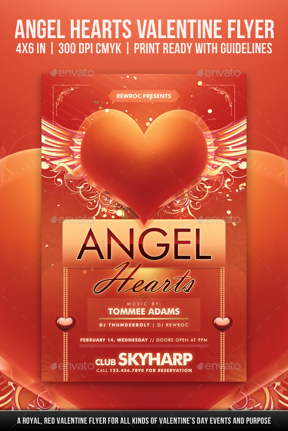 Angel Hearts Valentine Flyer