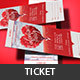 Tree Heart Valentines Party Ticket Template - GraphicRiver Item for Sale