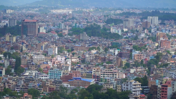 View of Kathmandu From the Hill