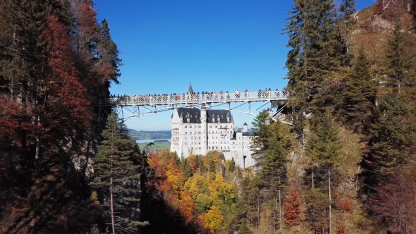 Flight to Neuschwanstein Castle in Bavaria, Germany