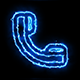 Telephone Blue Electric Fire Icon 02 - VideoHive Item for Sale