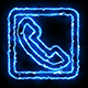 Telephone Blue Electric Fire Icon 04 - VideoHive Item for Sale