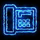 Telephone Blue Electric Fire Icon 05 - VideoHive Item for Sale