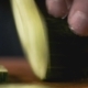 Chief Is Cutting a Cucumber with a Knife - VideoHive Item for Sale