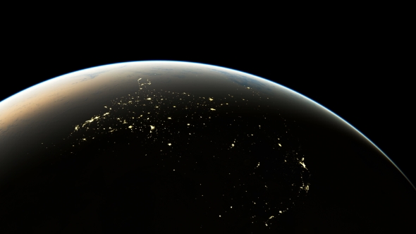 Amazing Sunrise Over America Seen From Space