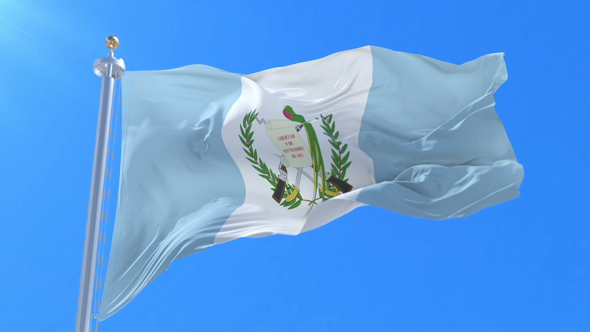 Flag of Guatemala Waving