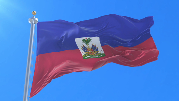 Flag of Haiti Waving