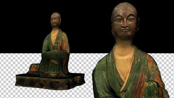 Green Buddha Statue