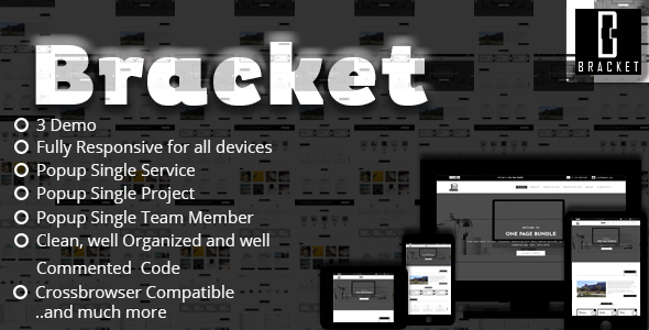 Bracket - Multipurpose One Page HTML5 Template