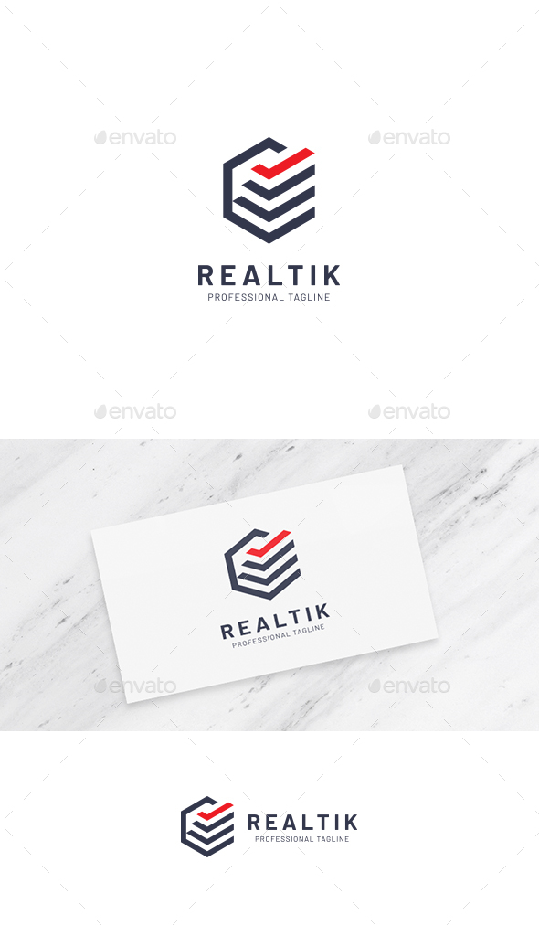 Realty Check Hexagon Logo