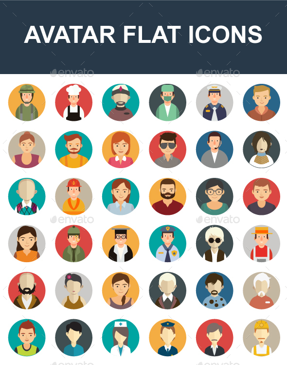 Avatar Flat Icons