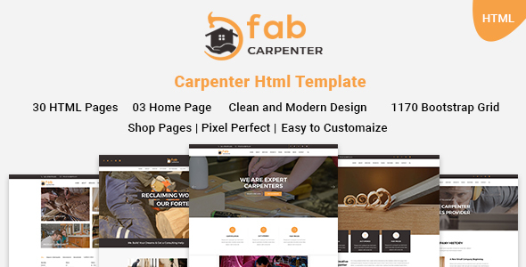 Fab Carpenter | Carpenter, Wood Carpentry HTML5 Template