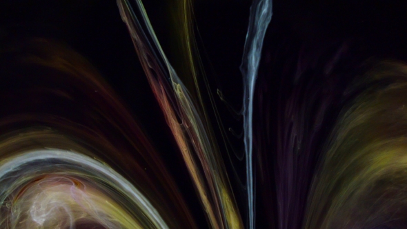 Footage. Abstract Colorful Paint Ink Diffusion Psychedelic.