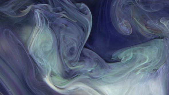 Footage. Abstract Colorful Paint Ink Diffusion Psychedelic.