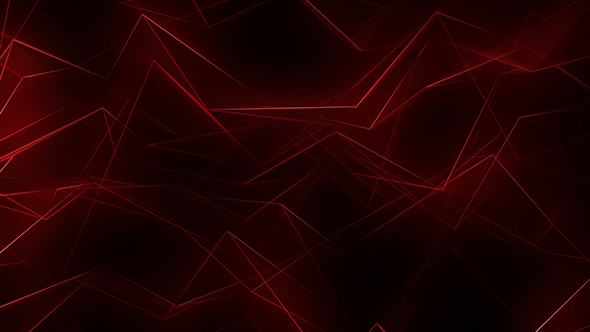 Red Glowing Neon Lines Background Loop