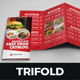 Food Menu Restaurants Trifold Brochure - GraphicRiver Item for Sale