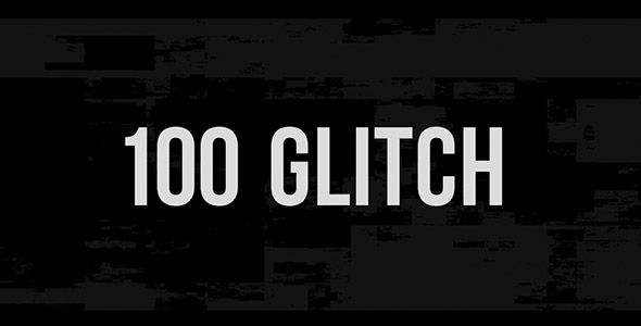 100 Glitch Overlay