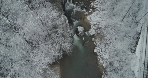 Winter Mountain River