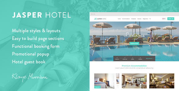 Jasper Hotel - Website Template