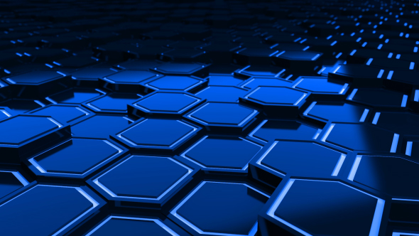 Blue Hexagons Loop alt