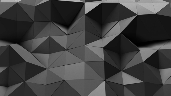 Black Polygonal Geometric Loop alt