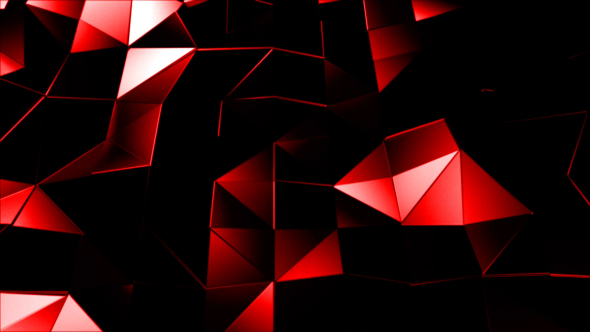 Triangle Polygons Loop Background Red Version alt