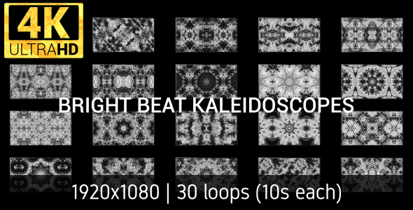 Bright Beautiful Fractal Kaleidoscope VJ Loop Pack