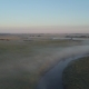 Aerial View of the Fog Over the River at Dawn - VideoHive Item for Sale