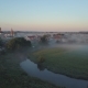 Aerial View of the Fog Over the River at Dawn - VideoHive Item for Sale