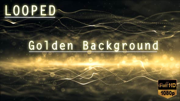 Golden Wave Background