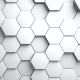 Abstract Hexagons Background Random Motion. White Color - VideoHive Item for Sale