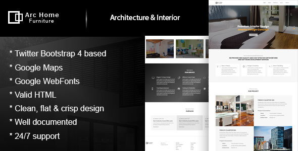 ArcHome - Architecture & Interior Design Template