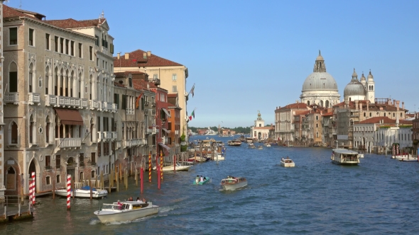 Grand Canal and Basilica Santa Maria in Venice