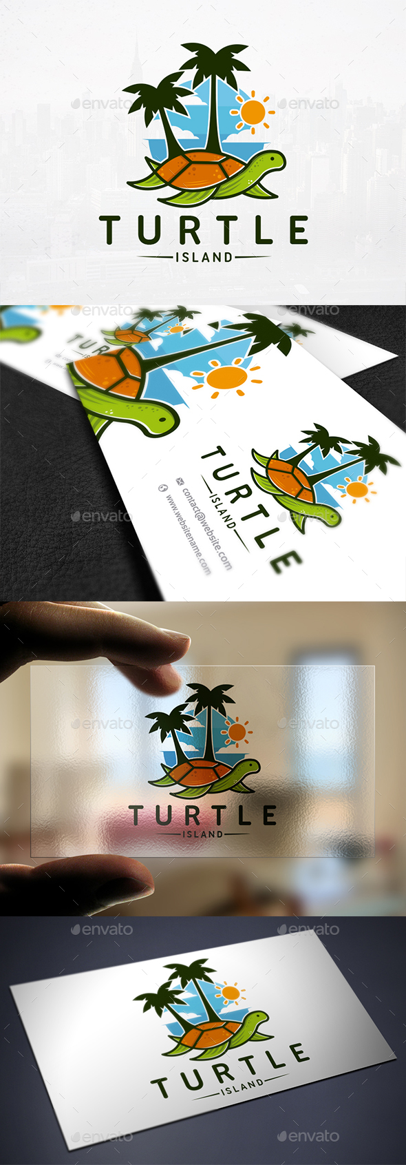 Turtle Resort Logo Template