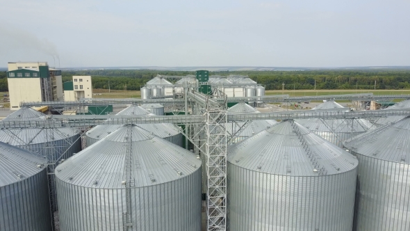Grain Elevator in Agricultural Zone