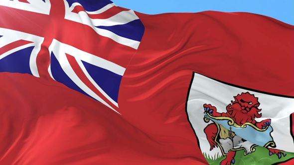 Flag of Bermuda Waving