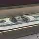 100 US dollar in cash dispenser. Withdrawal of cash from an ATM. - VideoHive Item for Sale