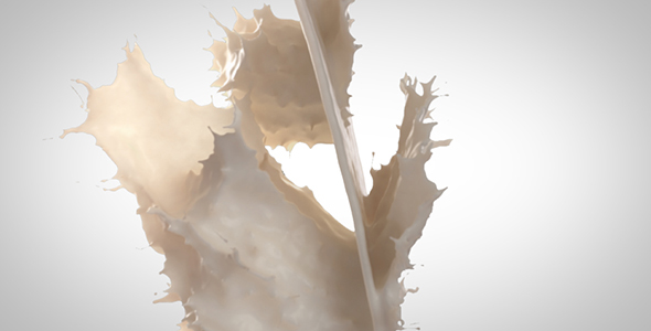 Milk Splash - Slow Motion - Alpha and Background