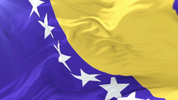 Bosnia and Herzegovina Flag Waving