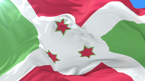 Burundi Flag Waving